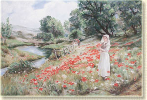 paysage peint au pastel